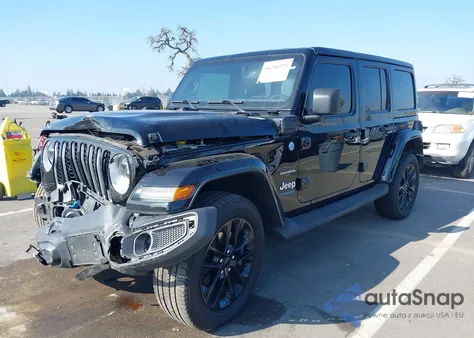 2022 Jeep Wrangler 4Xe Unlimited Sahara 4X4 from USA, damaged, VIN 1C4JJXP67NW114313